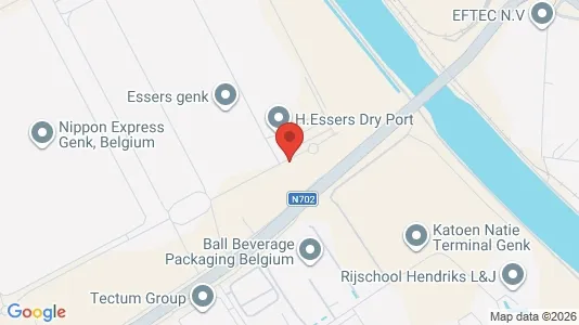 Commercial properties for rent i Genk - kort over placeringen