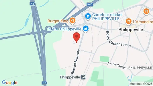 Lokaler til leje i Philippeville - Foto fra Google Street View