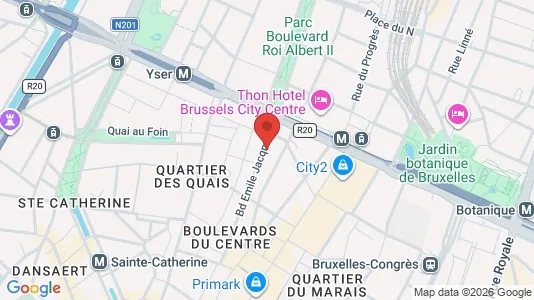 Gewerbeflächen zur Miete i Stad Brussel – Foto von Google Street View