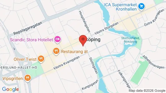 Kontorlokaler til leje i Nyköping - Foto fra Google Street View
