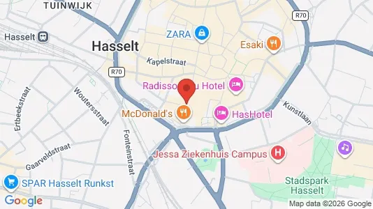 Lokaler til leie i Hasselt – Bilde fra Google Street View