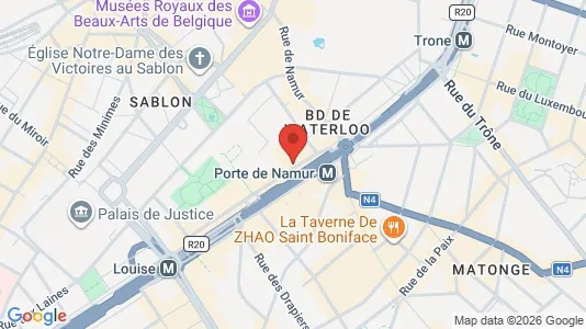 Commercial properties for rent i Stad Brussel - kort over placeringen