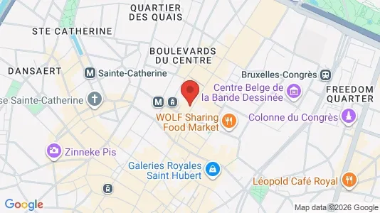 Gewerbeflächen zur Miete i Stad Brussel – Foto von Google Street View