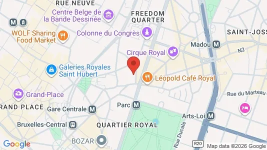 Lokaler til leie i Stad Brussel – Bilde fra Google Street View