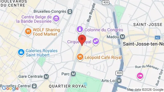Lokaler til leie i Stad Brussel – Bilde fra Google Street View