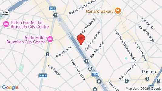 Gewerbeflächen zur Miete i Brüssel Elsene – Foto von Google Street View