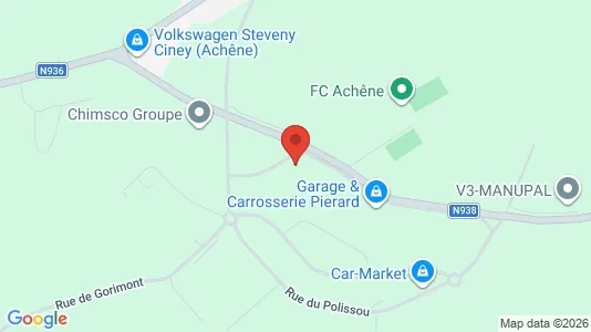 Commercial properties for sale i Ciney - kort over placeringen