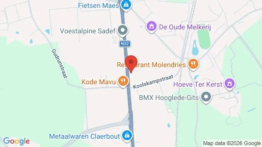 Liikekiinteistöt Vuokrattavana i Hooglede - Kuva Google Street Viewstä