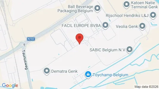 Commercial properties for rent i Genk - kort over placeringen