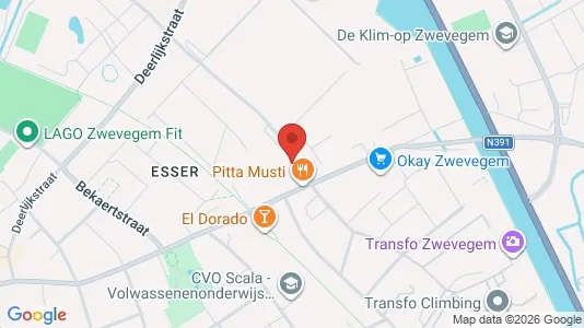 Gewerbeflächen zur Miete i Zwevegem – Foto von Google Street View