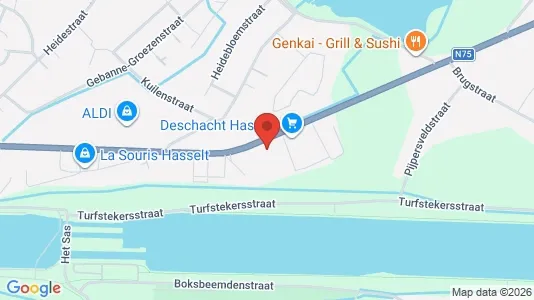 Gewerbeflächen zur Miete i Hasselt – Foto von Google Street View