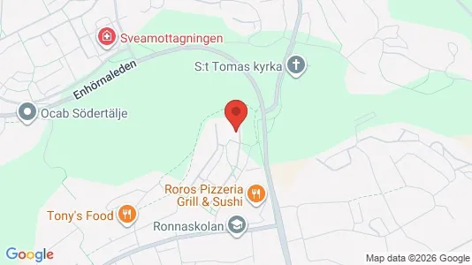 Lokaler til leie i Södertälje - kort over placeringen