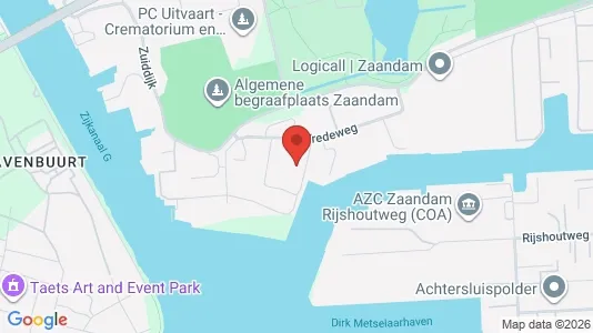 Commercial properties for rent i Zaanstad - kort over placeringen