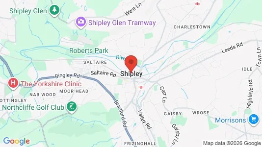 Office spaces for rent i Shipley - West Yorkshire - kort over placeringen