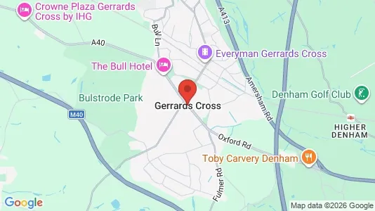 Büros zur Miete i Gerrards Cross - Buckinghamshire - kort over placeringen