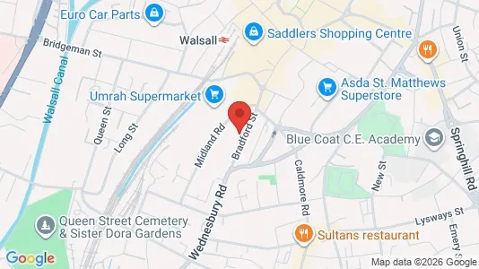 Praxen zur Miete i Walsall - West Midlands – Foto von Google Street View