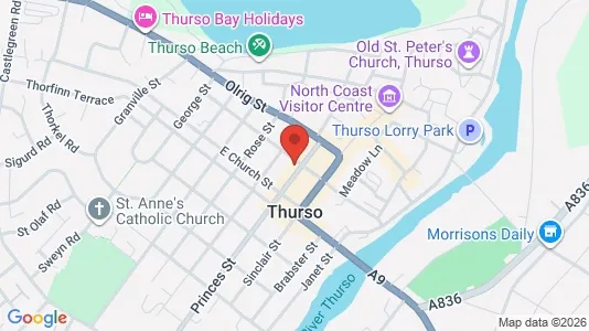 Liikekiinteistöt Myynnissä i Thurso - Caithness - Kuva Google Street Viewstä