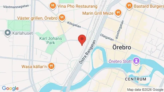 Office spaces for rent i Örebro - kort over placeringen