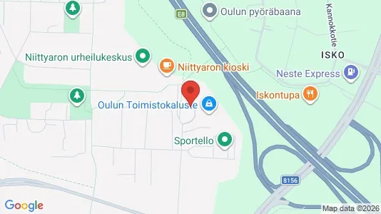 Magazyny Do wynajęcia i Oulu - kort over placeringen