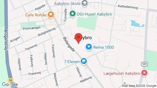 Nieruchomości komercyjne Na sprzedaż i Aabybro - kort over placeringen