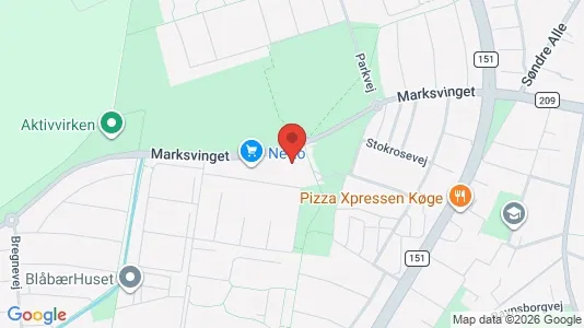 Commercial properties for sale i Køge - kort over placeringen