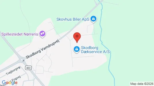 Varastot Myynnissä i Rødding - Kuva Google Street Viewstä