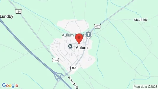 Ladenlokale zum Kauf i Aulum – Foto von Google Street View