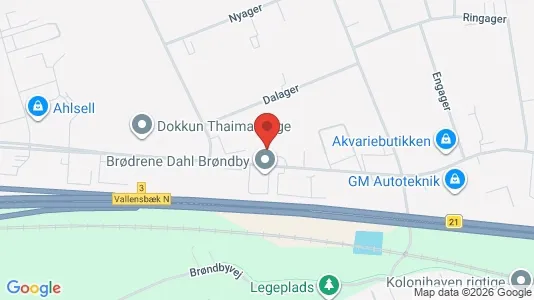 Warehouses for sale i Brøndby - kort over placeringen