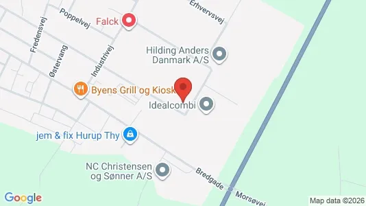 Lagerlokaler til salg i Hurup Thy - Foto fra Google Street View