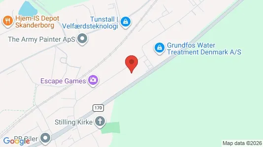 Warehouses for sale i Skanderborg - kort over placeringen