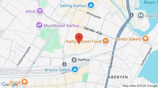 Büros zum Kauf i Aarhus C - kort over placeringen