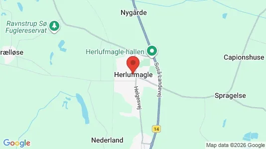 Commercial properties for sale i Herlufmagle - kort over placeringen