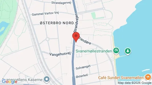 Commercial properties for rent i Østerbro - kort over placeringen