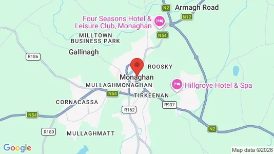 Kontorslokaler för uthyrning i Monaghan – Foto från Google Street View
