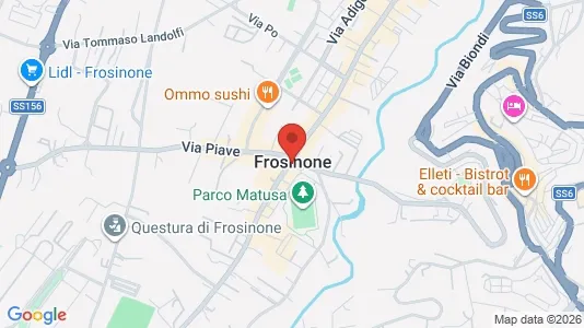 Nieruchomości komercyjne Do wynajęcia i Frosinone - kort over placeringen