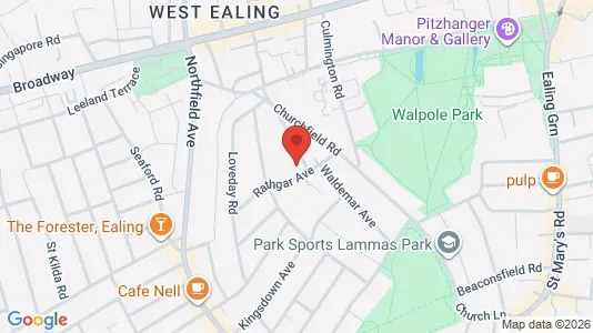 Commercial properties for sale i London W13 - kort over placeringen