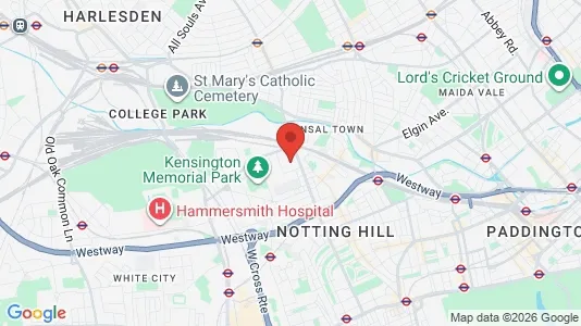 Büros zur Miete i London W10 - kort over placeringen