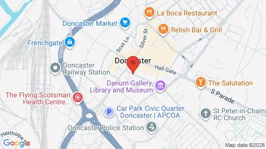 Büros zur Miete i Doncaster - South Yorkshire - kort over placeringen