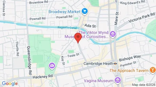 Liikekiinteistöt Vuokrattavana i London E2 - Kuva Google Street Viewstä