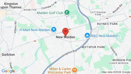 Garages for rent i New Malden - Surrey - kort over placeringen