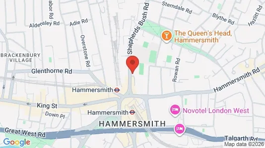 Büros zur Miete i London W6 – Foto von Google Street View