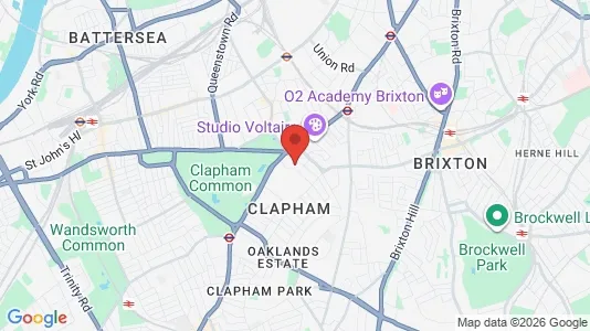 Büros zur Miete i London SW4 - kort over placeringen
