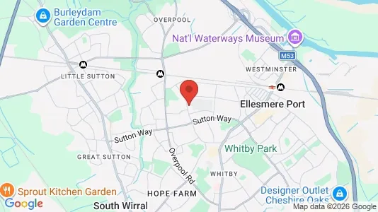 Büros zur Miete i Ellesmere Port - Merseyside – Foto von Google Street View