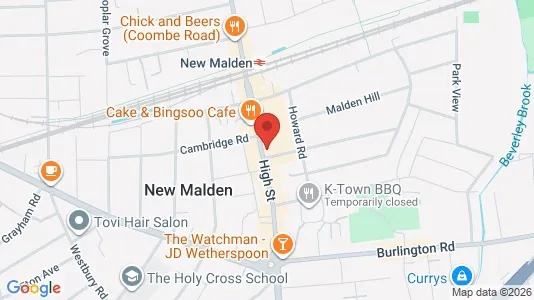 Büros zur Miete i New Malden - Surrey – Foto von Google Street View
