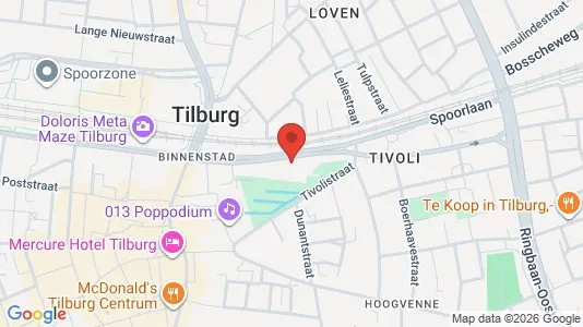 Büros zur Miete i Tilburg - kort over placeringen