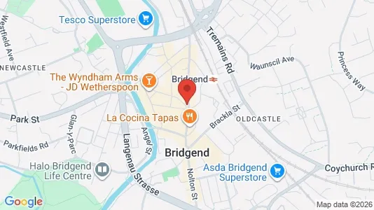 Office spaces for rent i Bridgend - Mid Glamorgan - kort over placeringen