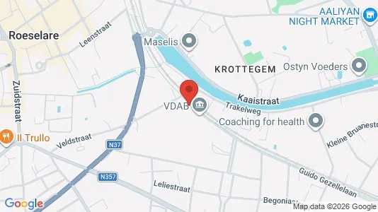 Lagerlokaler för uthyrning i Roeselare – Foto från Google Street View