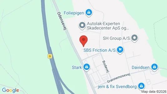 Industrilokaler för uthyrning i Svendborg – Foto från Google Street View