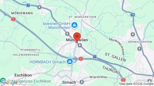 Gewerbeflächen zur Miete i Münchwilen – Foto von Google Street View