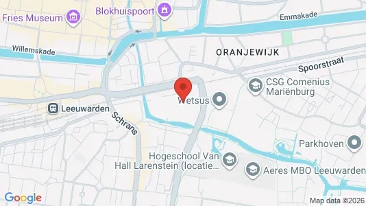 Office spaces for rent i Leeuwarden - kort over placeringen